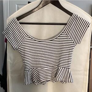 Stripped babydoll top size Xs